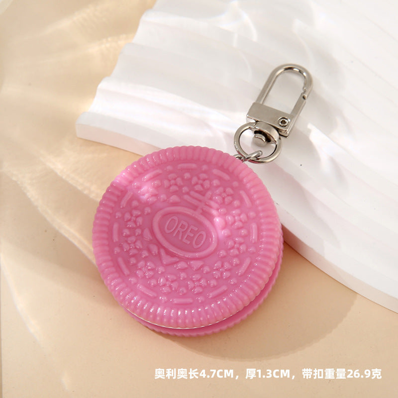 Wholesale Biscuit Keychain Fun Sandwich Biscuit PVC Keychains
