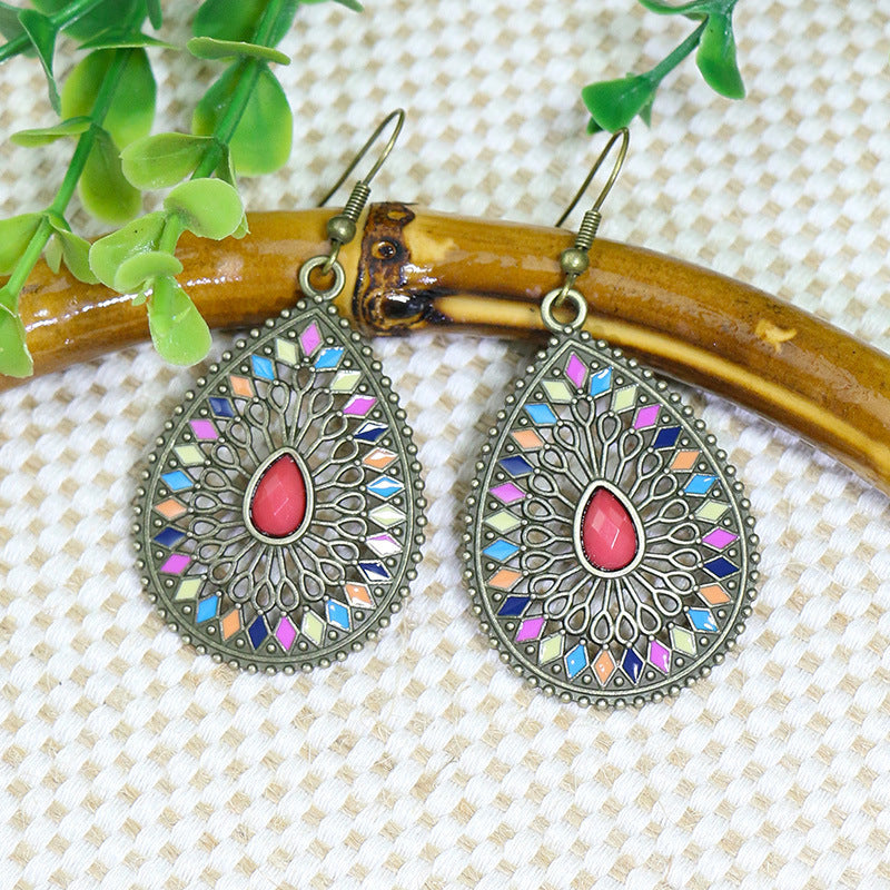 Wholesale Bohemian Tassel Earrings,  Handmade Beaded Alloy Earrings for Seaside Vacations,  Trendy Jewelry Accessory
