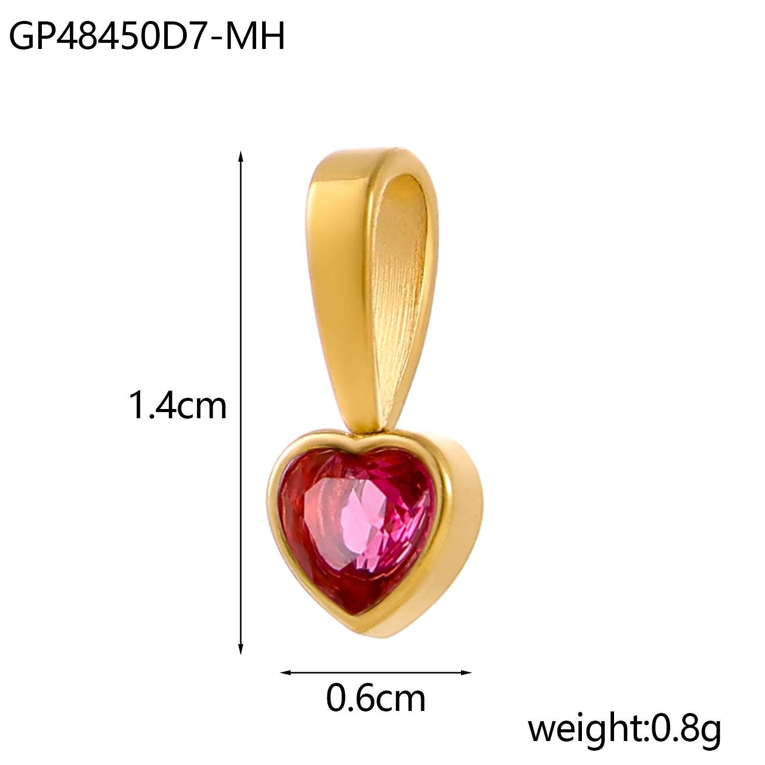 Wholesale DIY Colored Zircon Twelve Birthday Stone Pendant