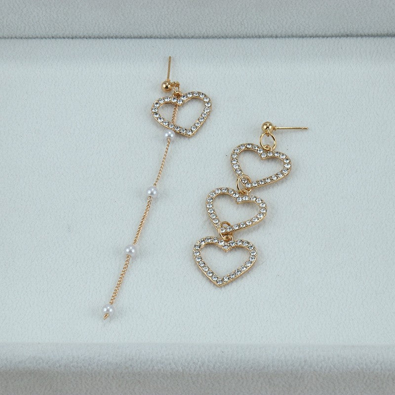 Wholesale s925 silver needle long square tassel earrings