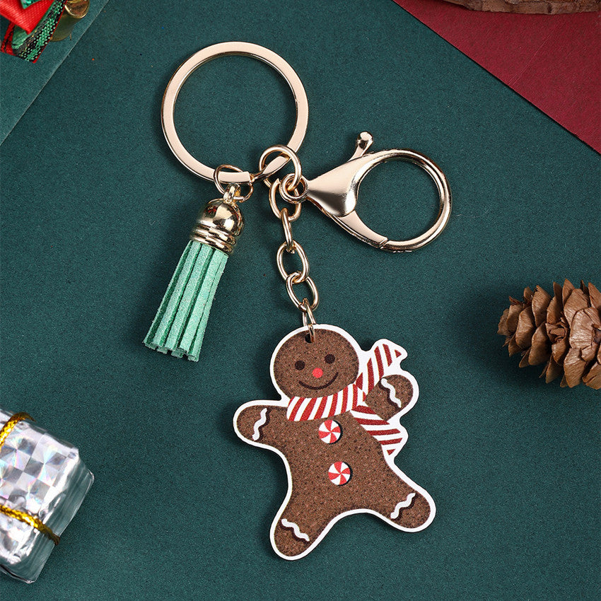 Wholesale Christmas Series Santa Claus Tassel Keychain ACC-KC-RongRui013