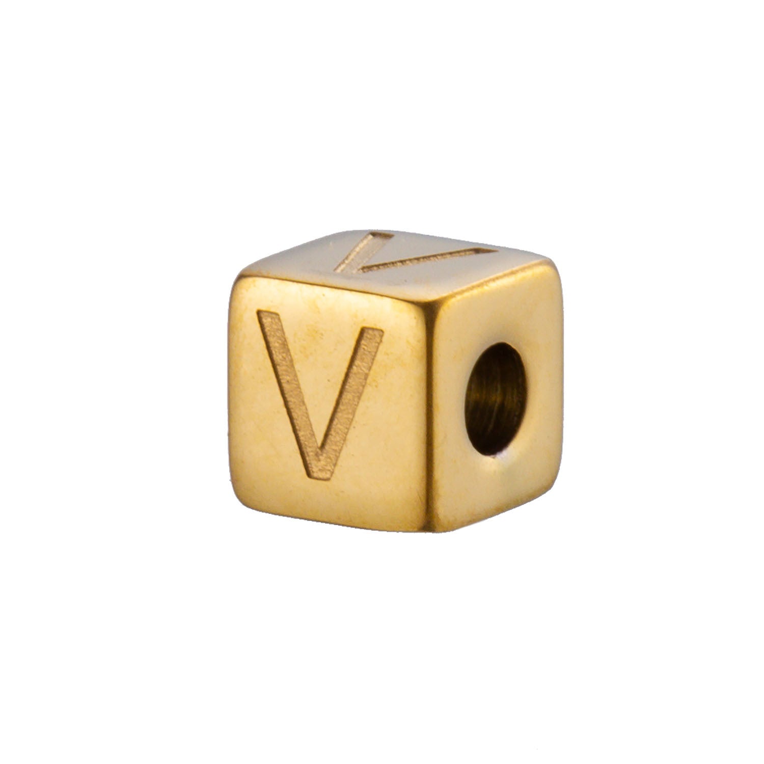 Wholesale 26 English Alphabet Accessories Geometric Stainless Steel Gold Sugar Jewelry Accessories