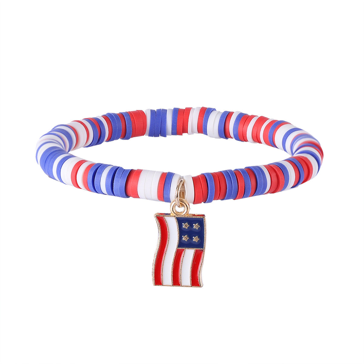 Wholesale Independence Day red, white and blue elemental hand ornament