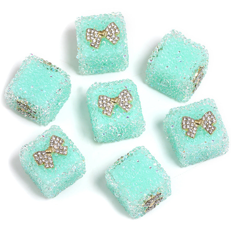 Wholesale of 5pcs Water Diamond Sugar Beads Butterfly Five Pointed Star Square Diamond Ball Beads ACC-BDS-BLG009