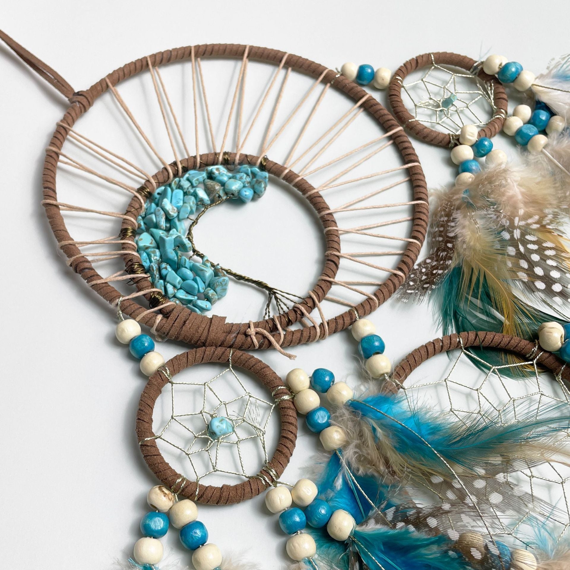 Wholesale Feather Turquoise Dreamcatcher