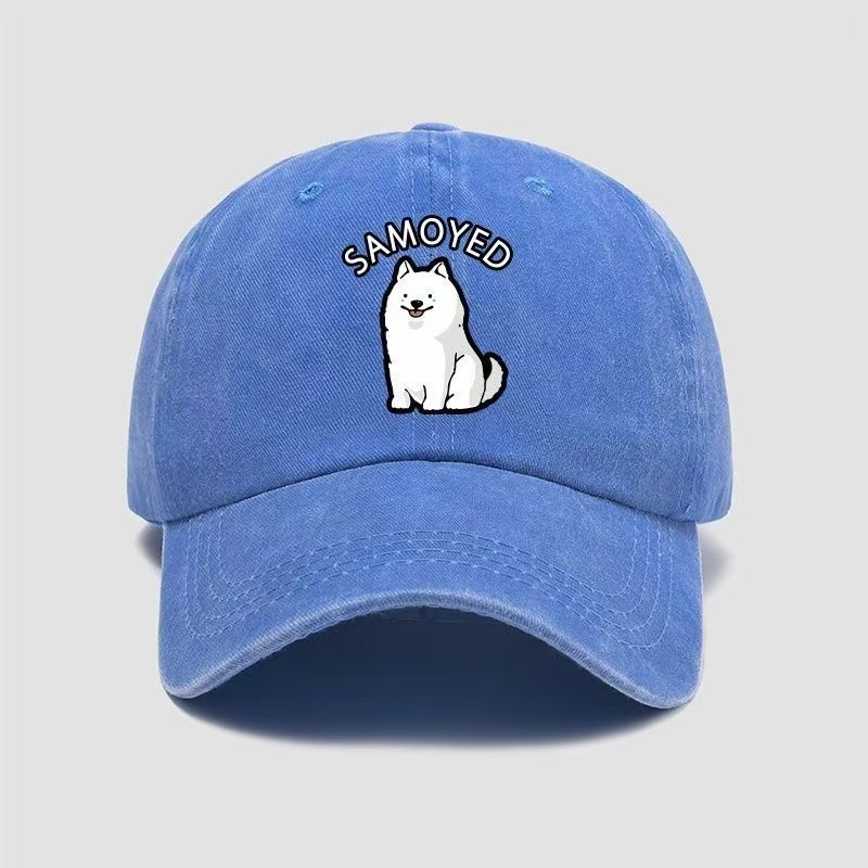 Wholesale puppy Samoyed cartoon baseball cap