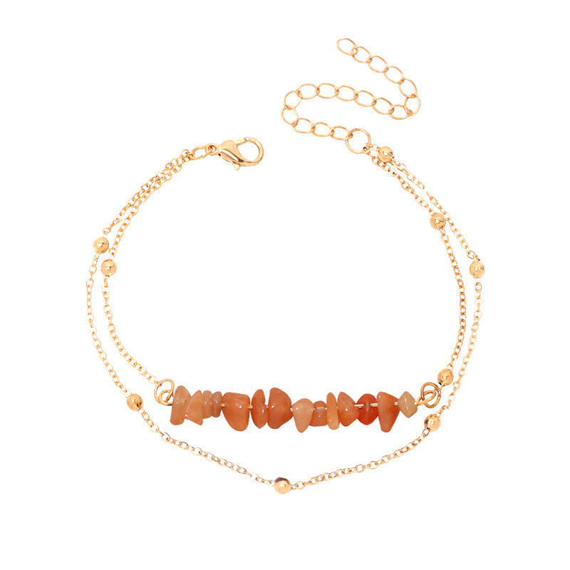 Wholesale Multi-layered Bohemian Crystal Anklets ACC-AS-Yiran001