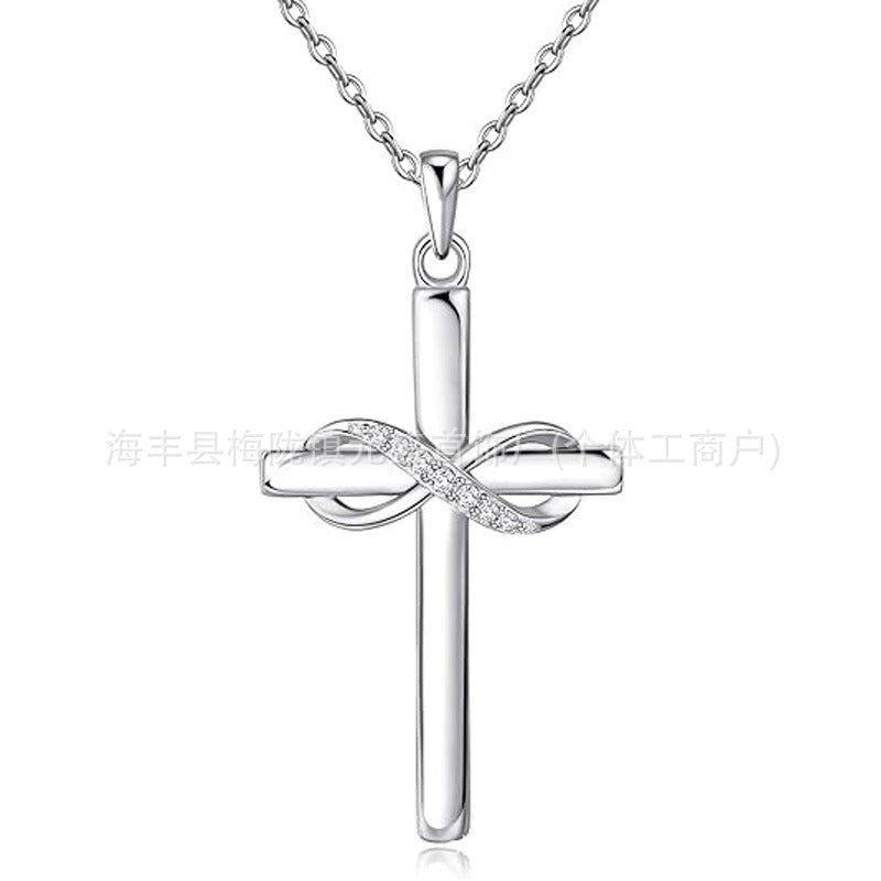 Wholesale s925 sterling silver cross necklace