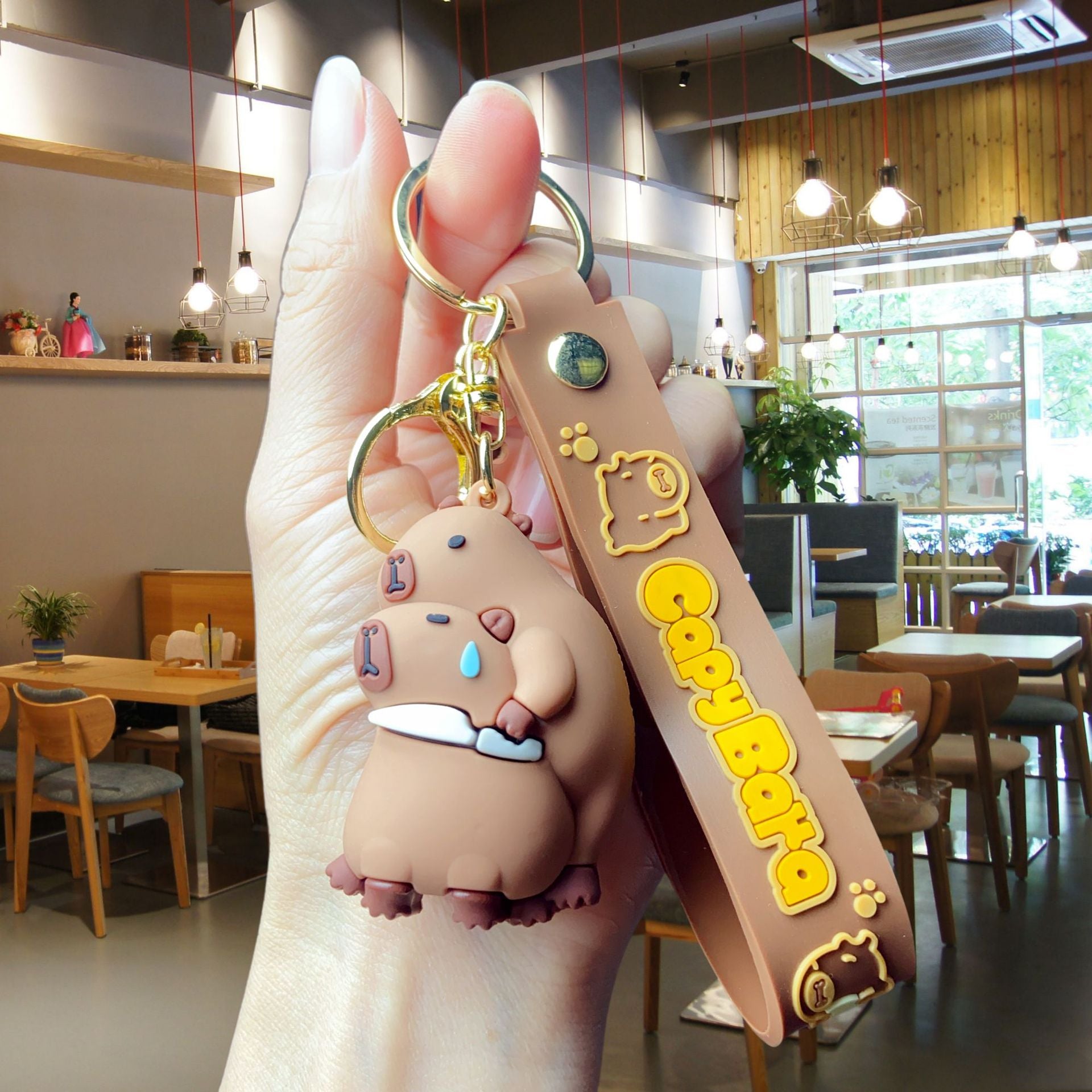 Wholesale Cute cartoon silicone keychain