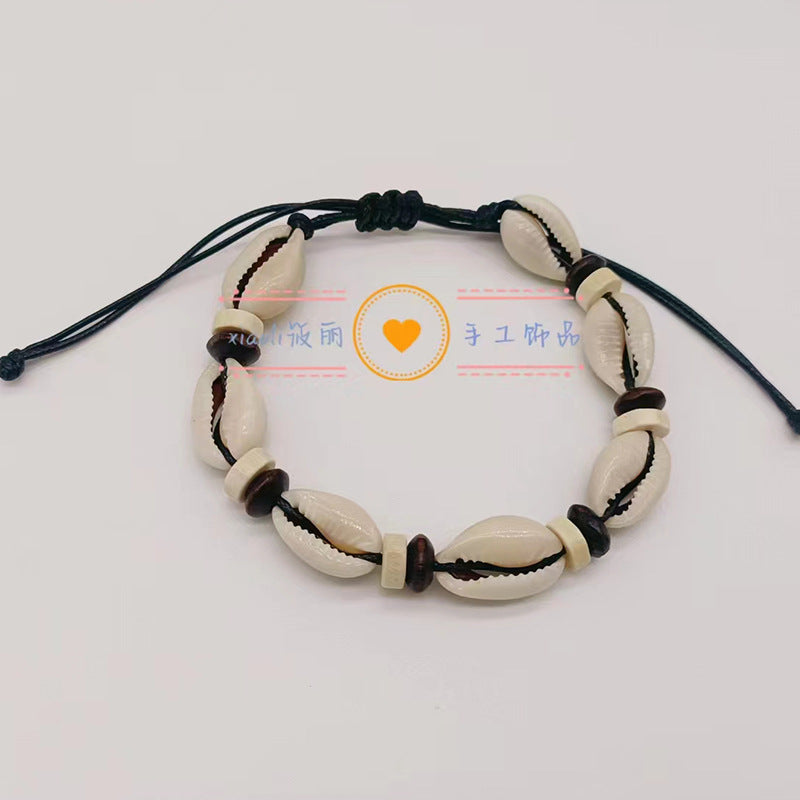 Wholesale Boho Style Shell Braided Natural Shell Hand Knotted Bracelet Rope Beaded Bracelets ACC-BT-Youl004