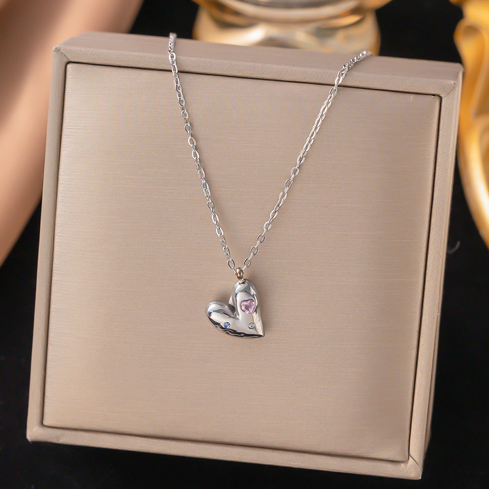 Wholesale Light Luxury Stainless Steel Necklace ACC-NE-Qinji004