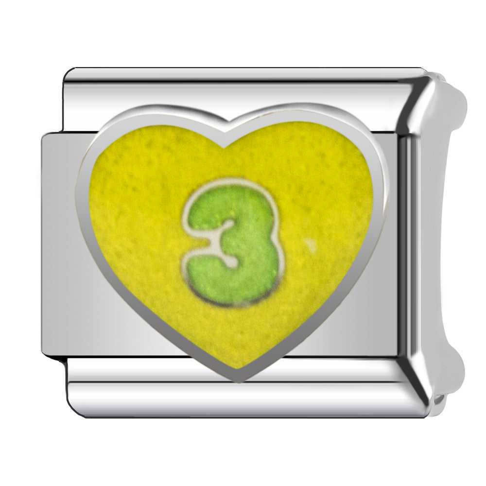 Wholesale  Italian Charm Bracelet 9mm DIY heart Creative Stainless Steel Composable Bracelet