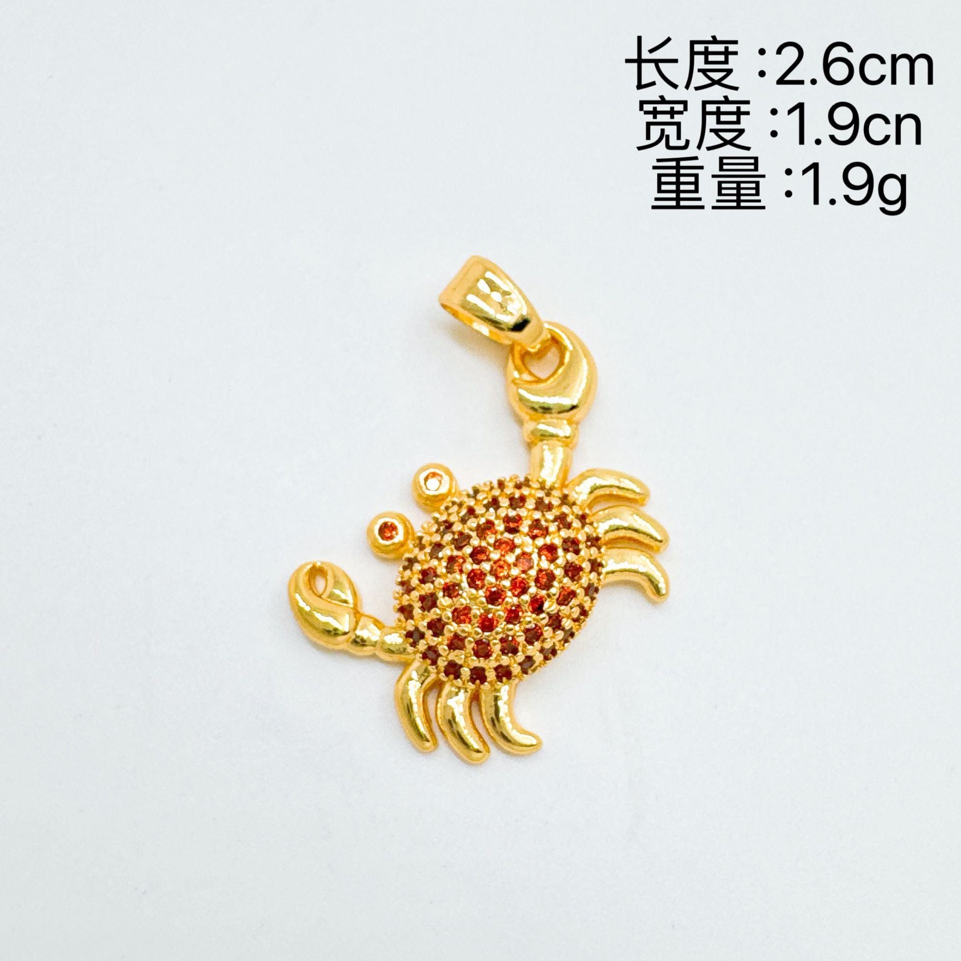 Wholesale Ocean Animal Pendant Necklace Penguin Shell Crab Design Gold Plated Copper Zircon Jewelry Accessory