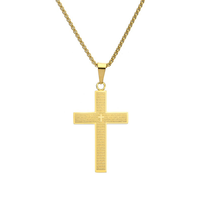 Wholesale cross pendant Titanium Steel Necklace