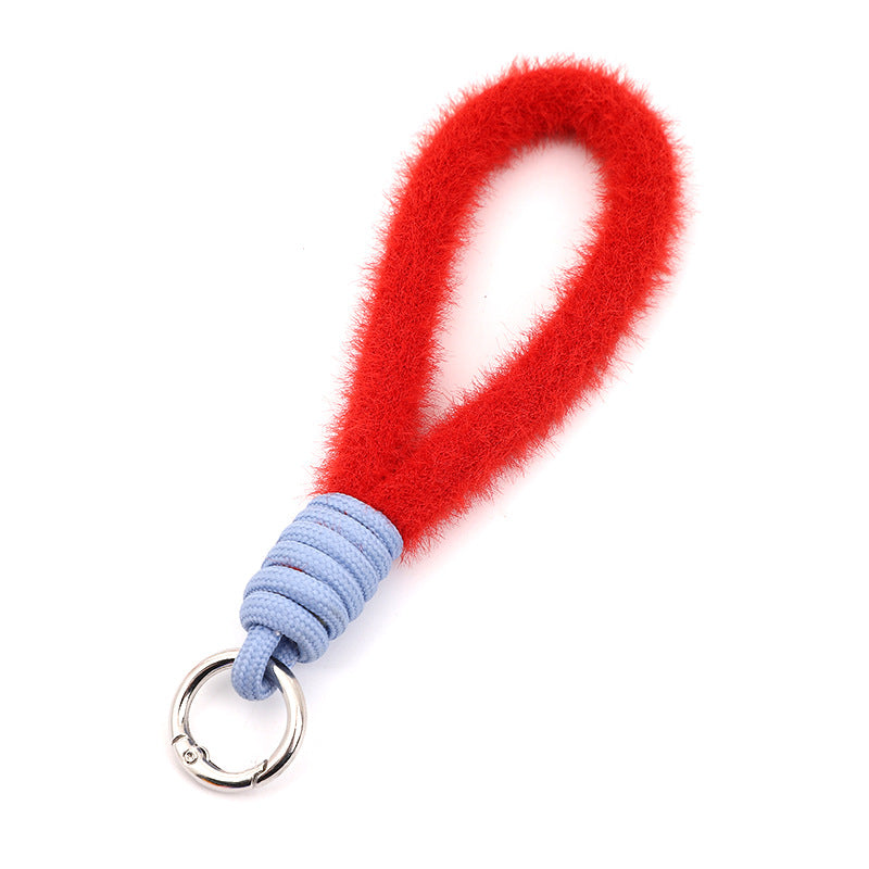Wholesale hand-woven plush rope Keychains