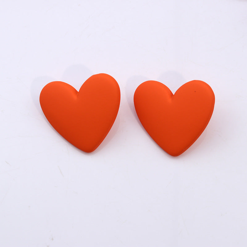 Wholesale 20-Color Heart  Acrylic Earrings