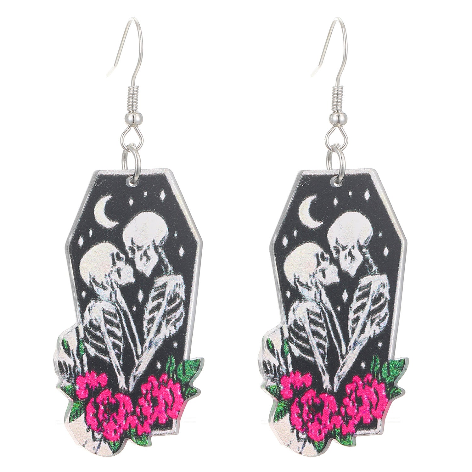 Wholesale Acrylic Cartoon Earrings  Cherry Skull Frog Fashion Accessory