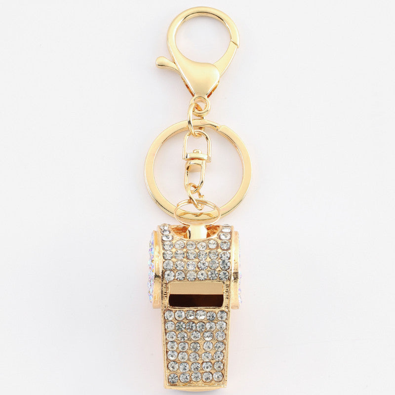 Wholesale Rhinestone Whistle Keychain ACC-KC-YuanFei002