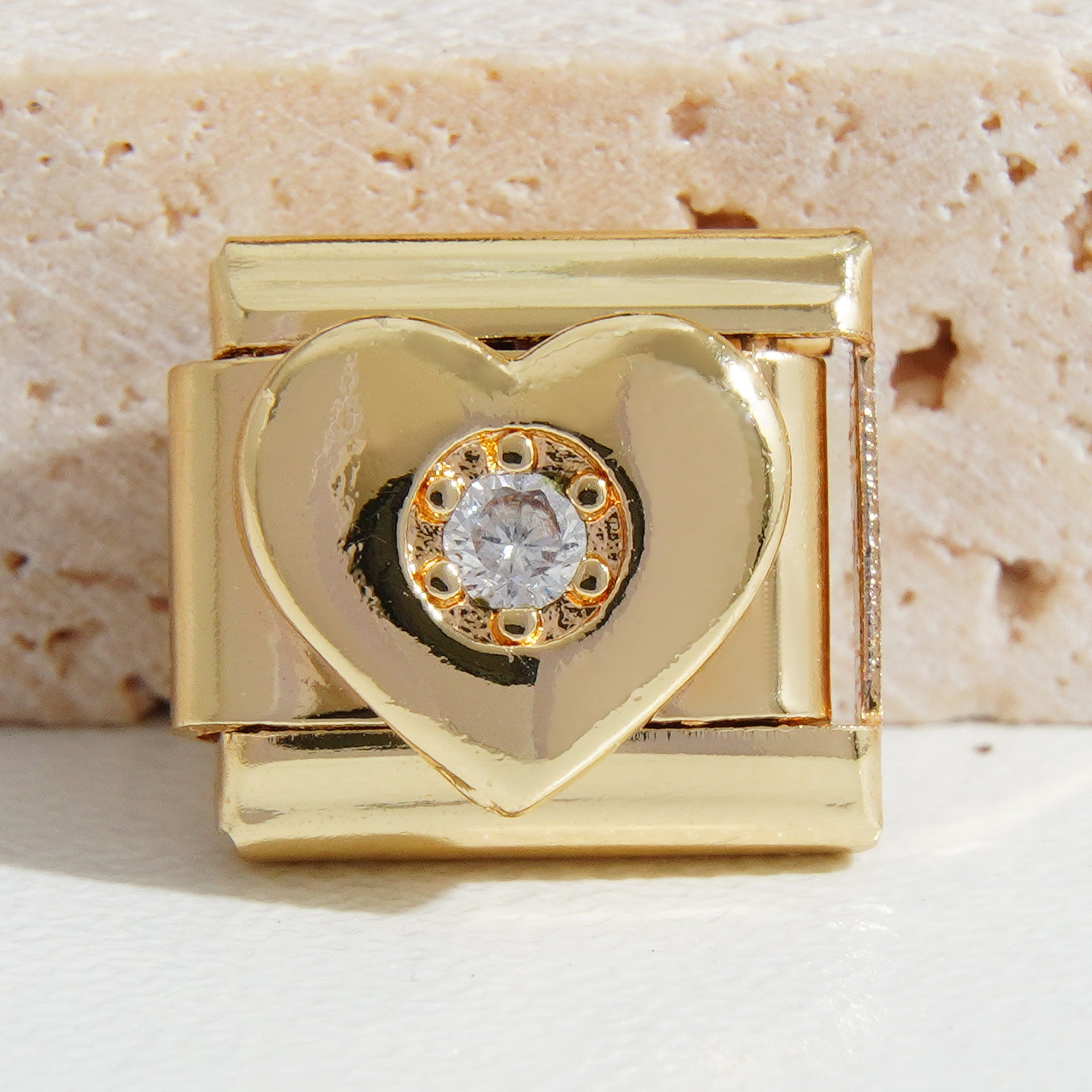 Wholesale  9mm Italian Charm Starter Bracelets DIY square Single Section Creative Stainless Steel Composable Bracelet