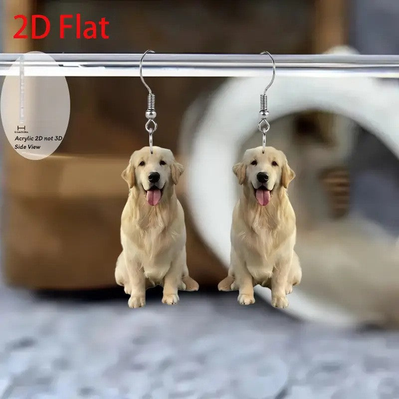 Wholesale Puppy Acrylic Earrings