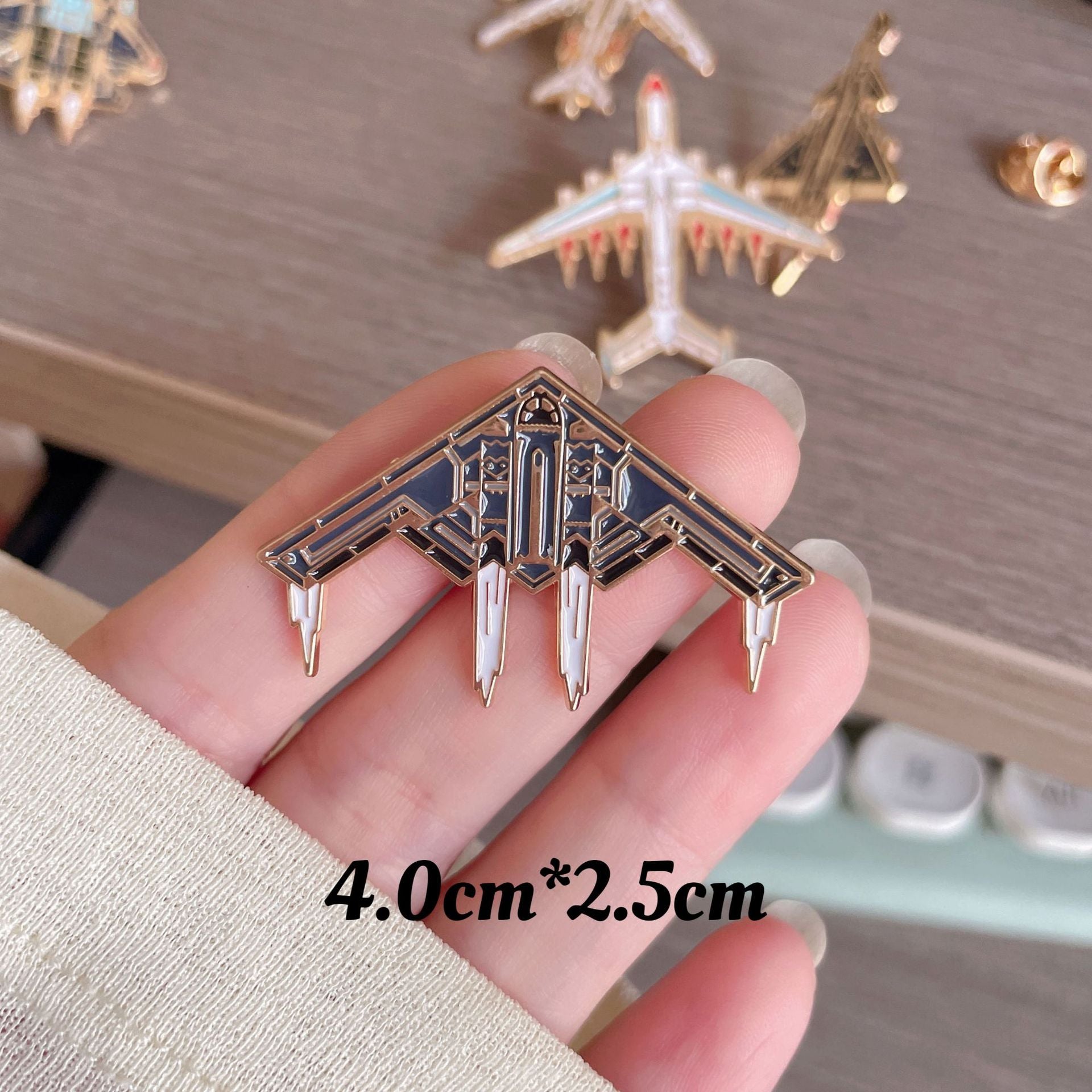 Wholesale model aviation aircraft metal Brooch