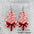 Wholesale Christmas Halloween  candy crutch lollipop wooden earrings