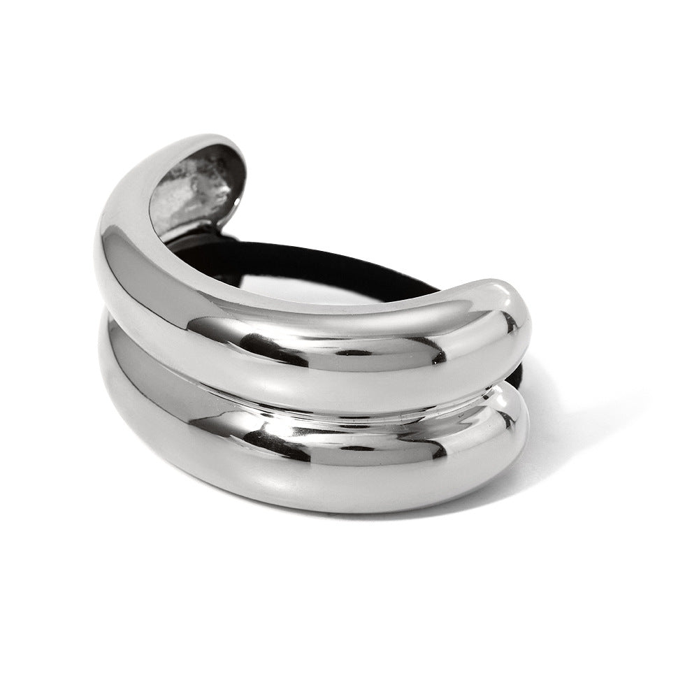 Wholesale metal double layer hair rope hair ring