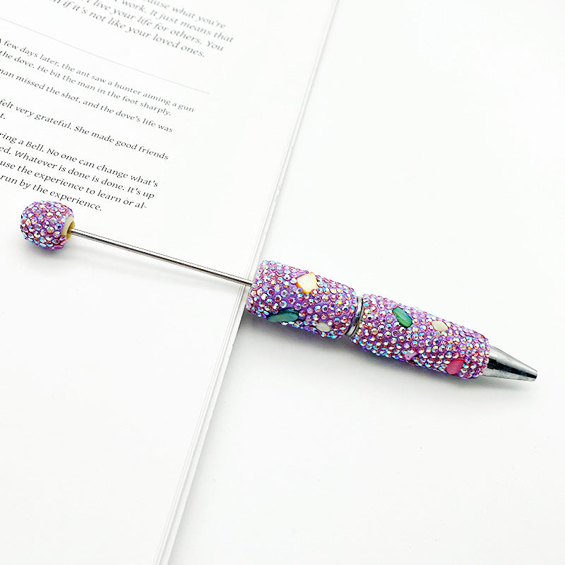 Wholesale 5pcs Colorful Shell Full Diamond Beaded Pen