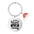 Wholesale Halloween keychain pendant stainless steel laser engraved round keychain