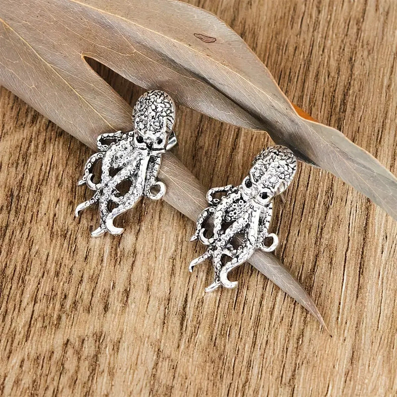 Wholesale Retro Octopus Wearable Exaggerated Animal Earrings