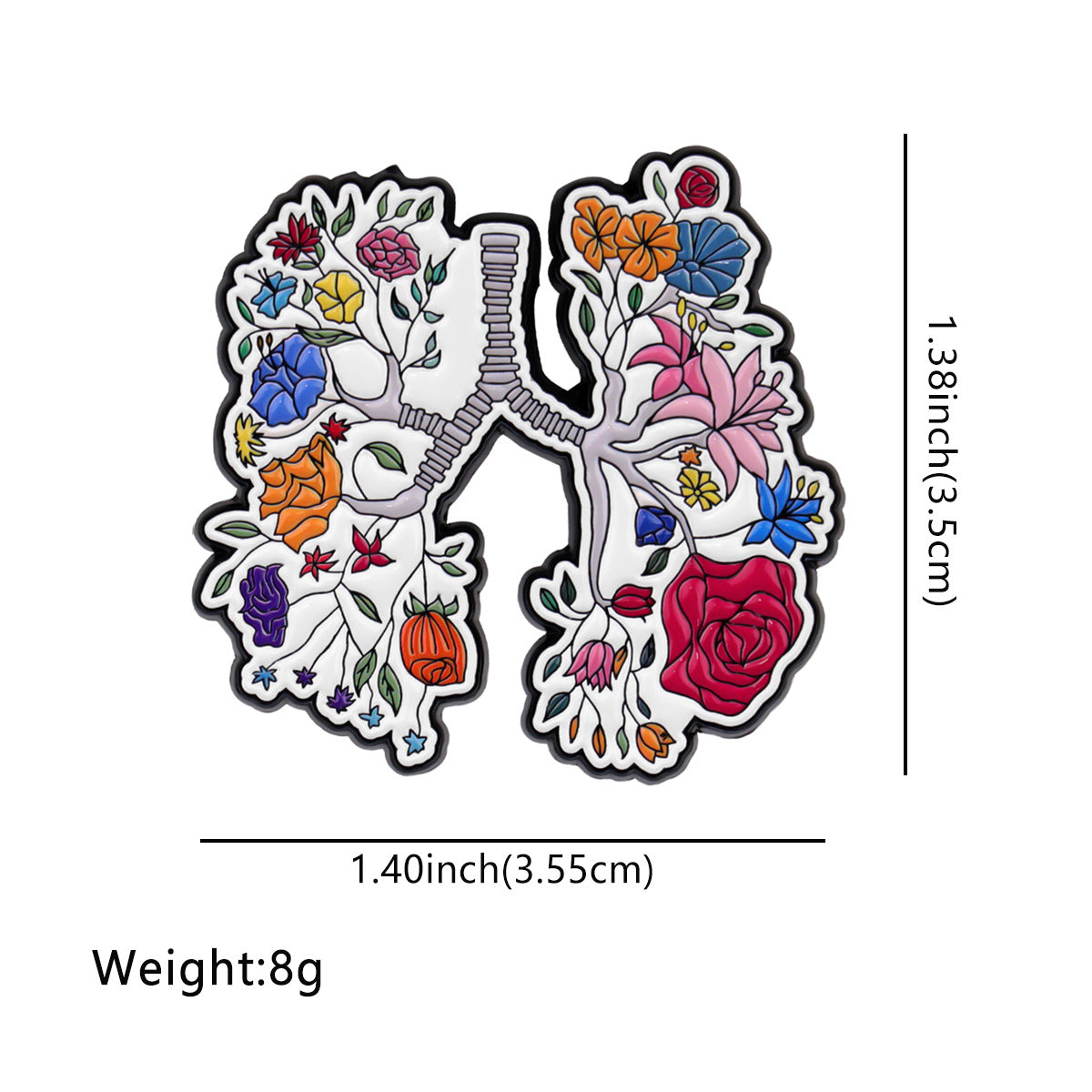 Wholesale Human Organ Lung Doctor Brooch