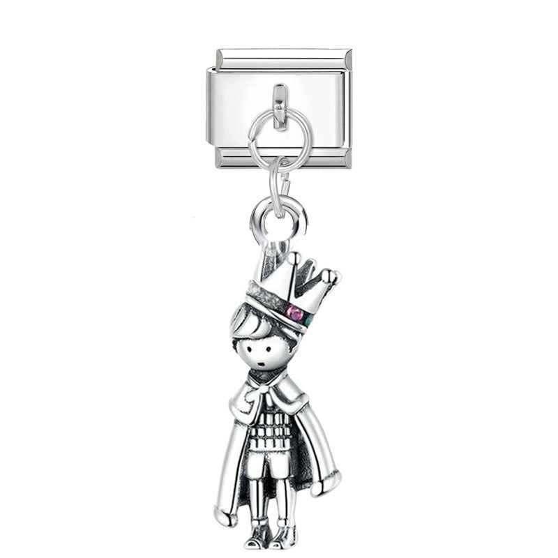 Wholesale Silver Cartoon Modular DIY Charm Bracelet Fashion Jewelry Accessory for Resale