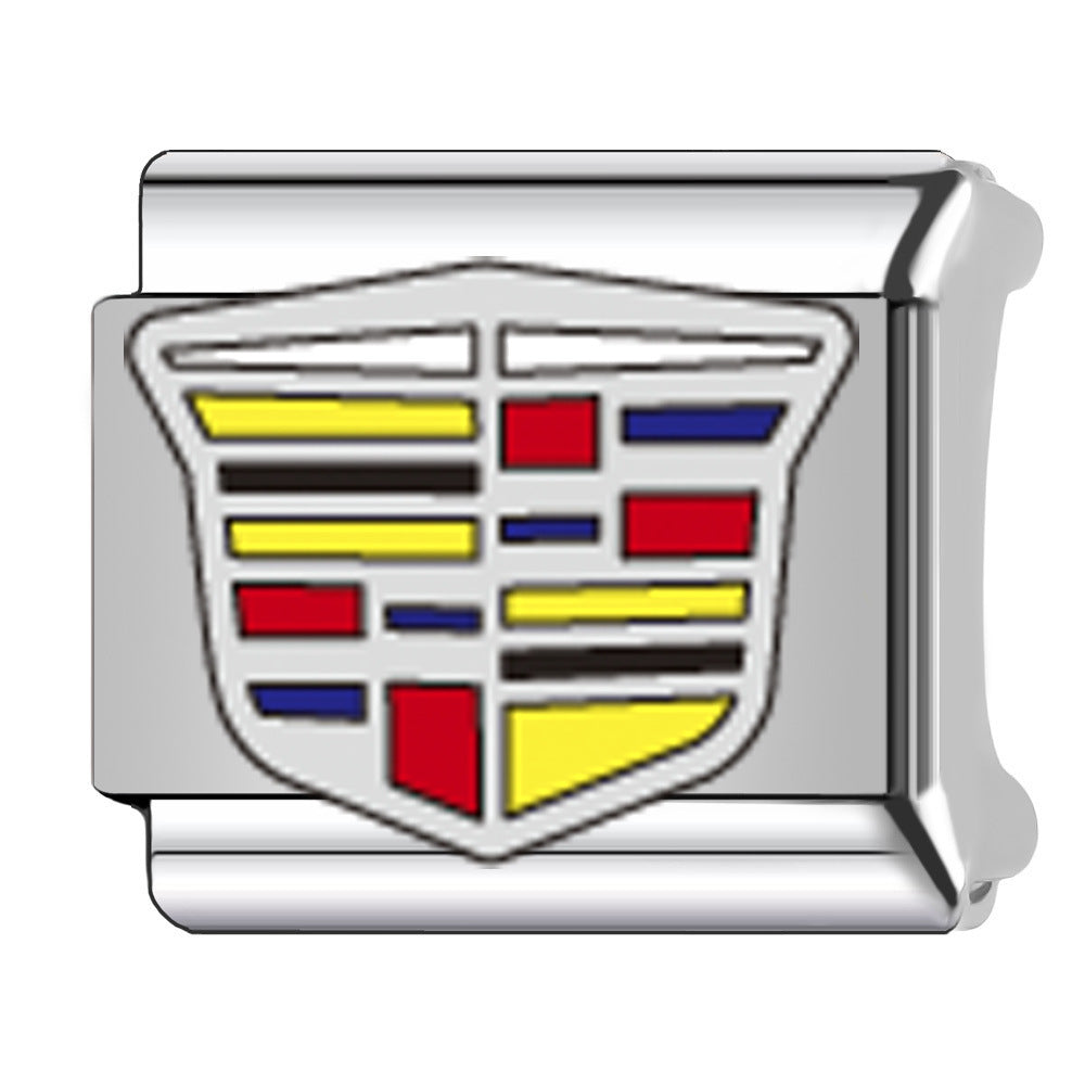 Wholesale Italian Charm Bracelet 9mm DIY Splicing Car Logo Stainless Steel Composable Bracelet