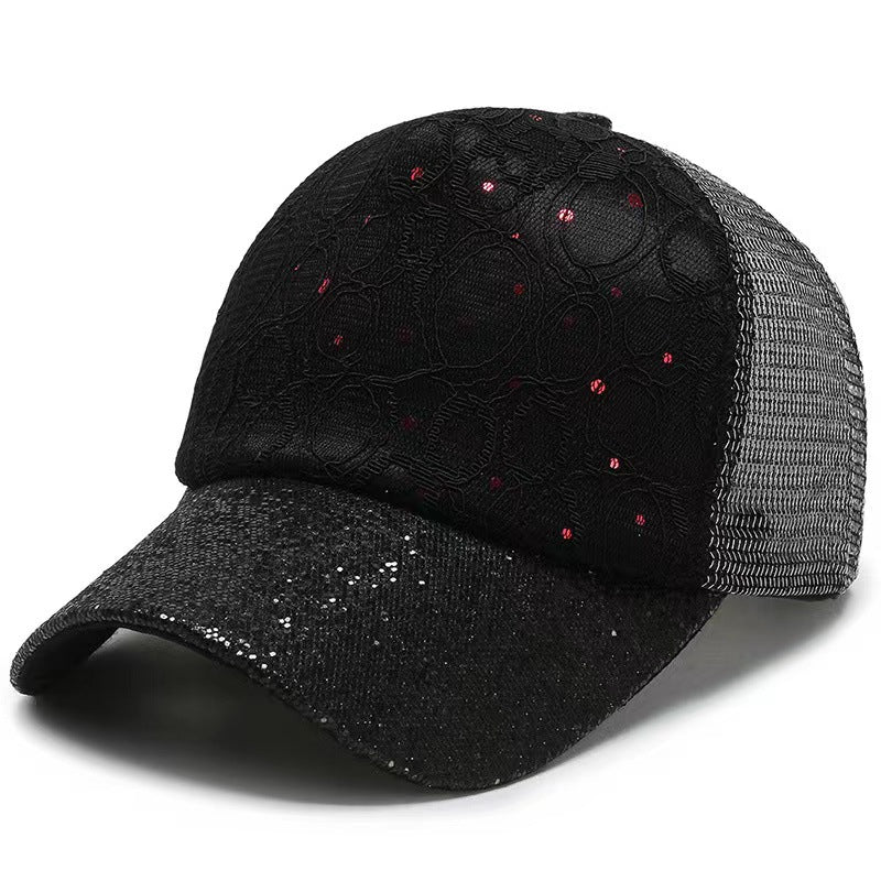 Wholesale Sequin Baseball Cap Summer Sun Hat ACC-HT-HaJie001