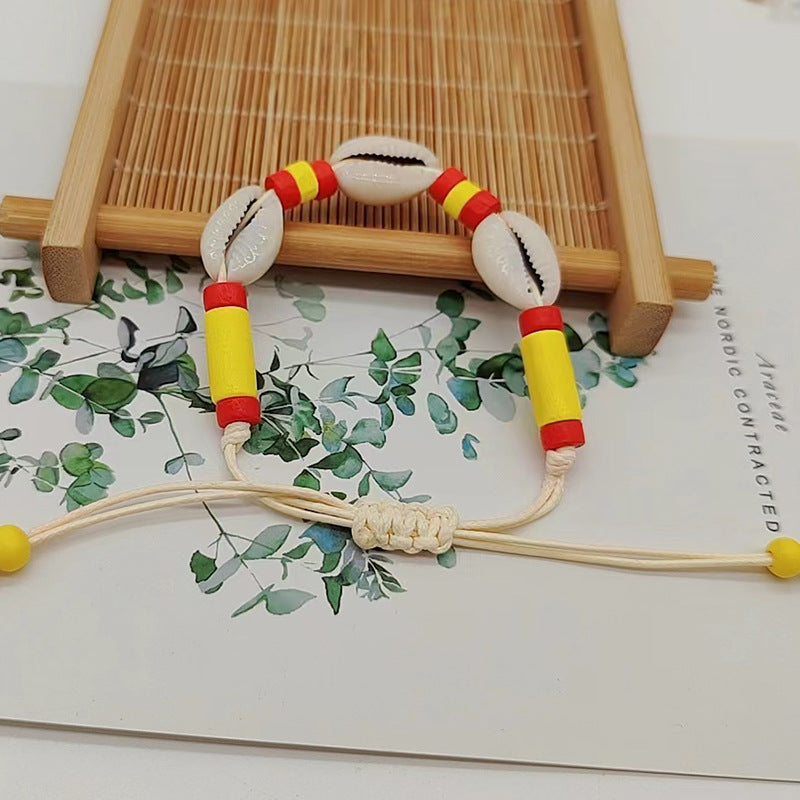 Wholesale Natural Shell Handwoven Shell Bracelet ACC-BT-Youl008