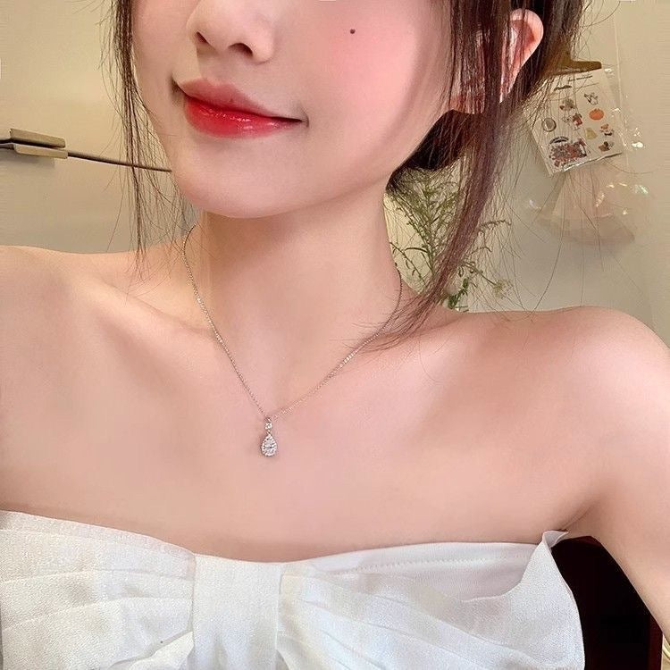 Wholesale  Elegant Water Drop Thin Necklace