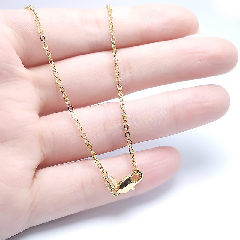 Wholesale Gold Plated O Chain Clavicle Chain Necklace
