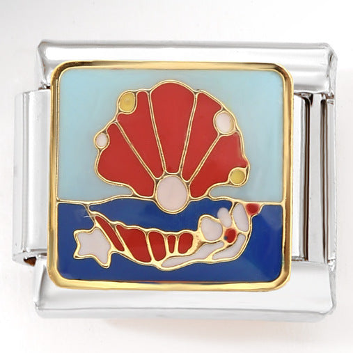 Wholesale Italian Charm Bracelet 9mm DIY Splicing Cute Creative Pattern Stainless Steel Composable Bracelet