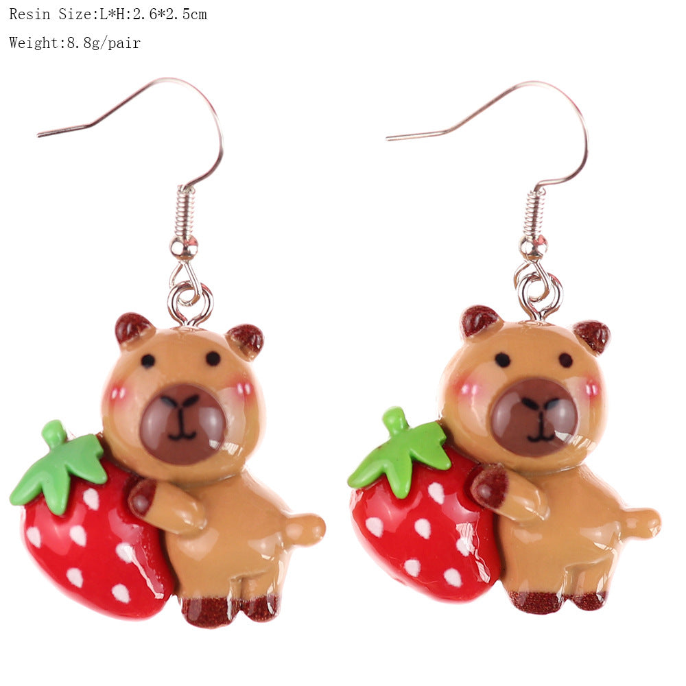 Wholesale  Cute Cartoon Fruit Earrings