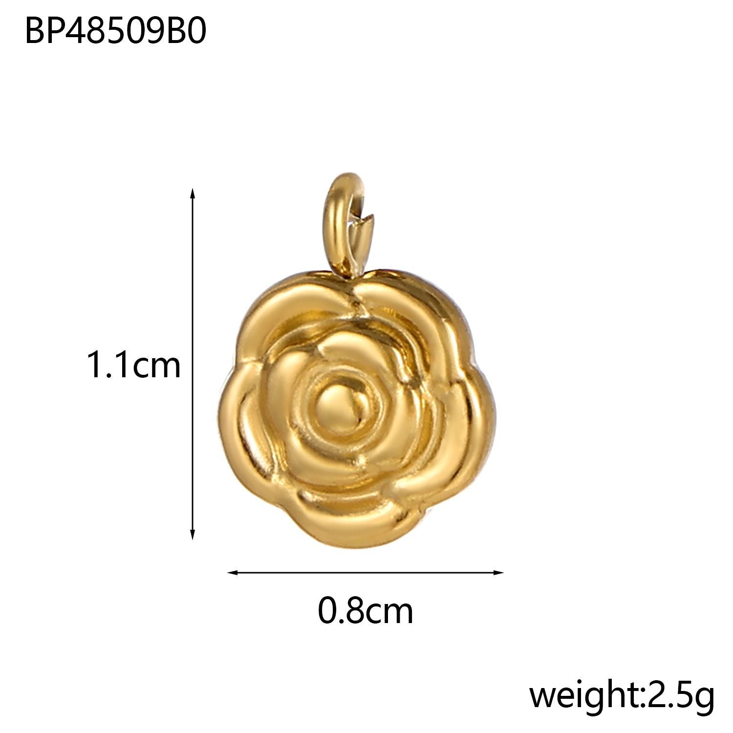 Wholesale Stainless steel retro peach heart marine pentagonal star plant pendant