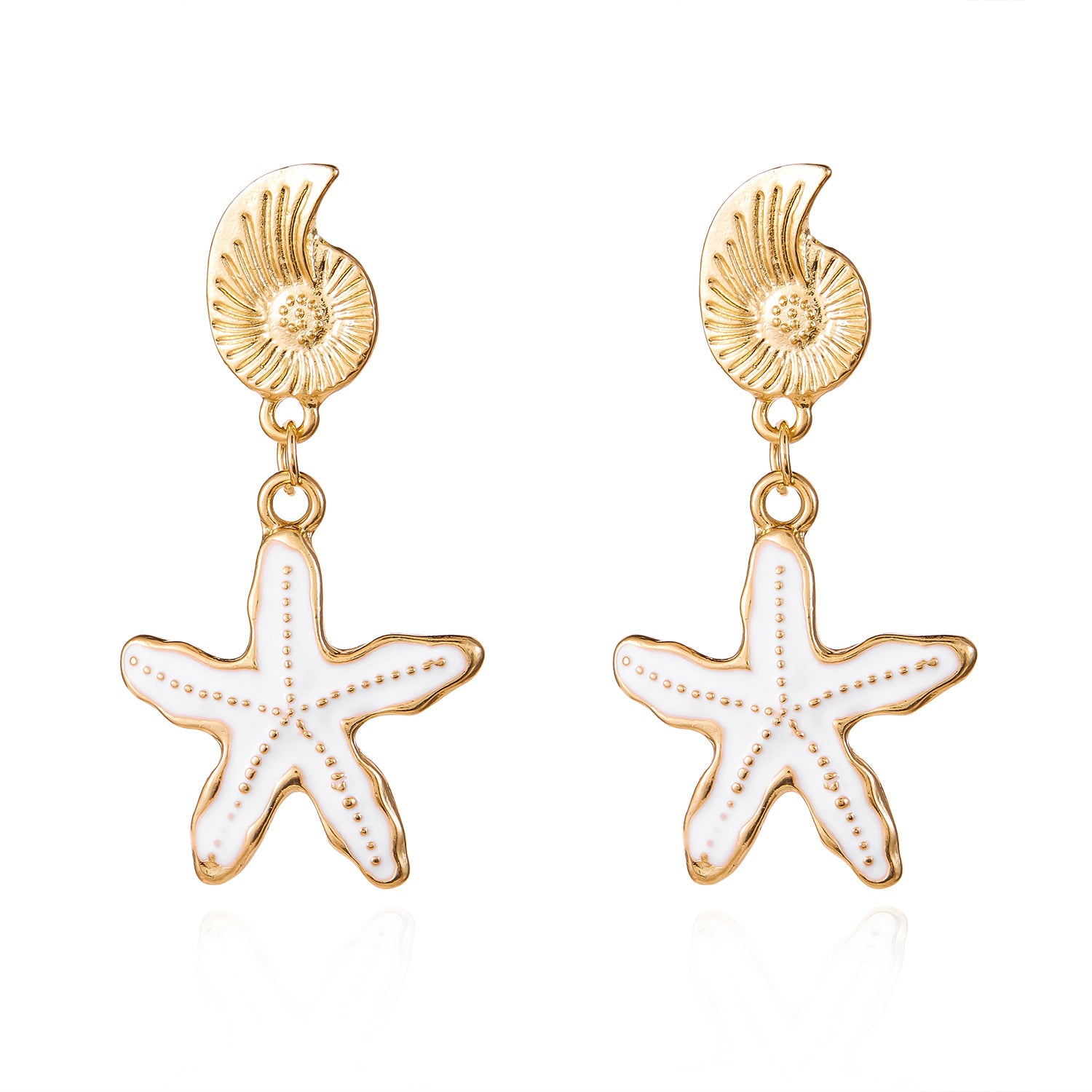 Wholesale  Ocean Irregular Starfish Earrings