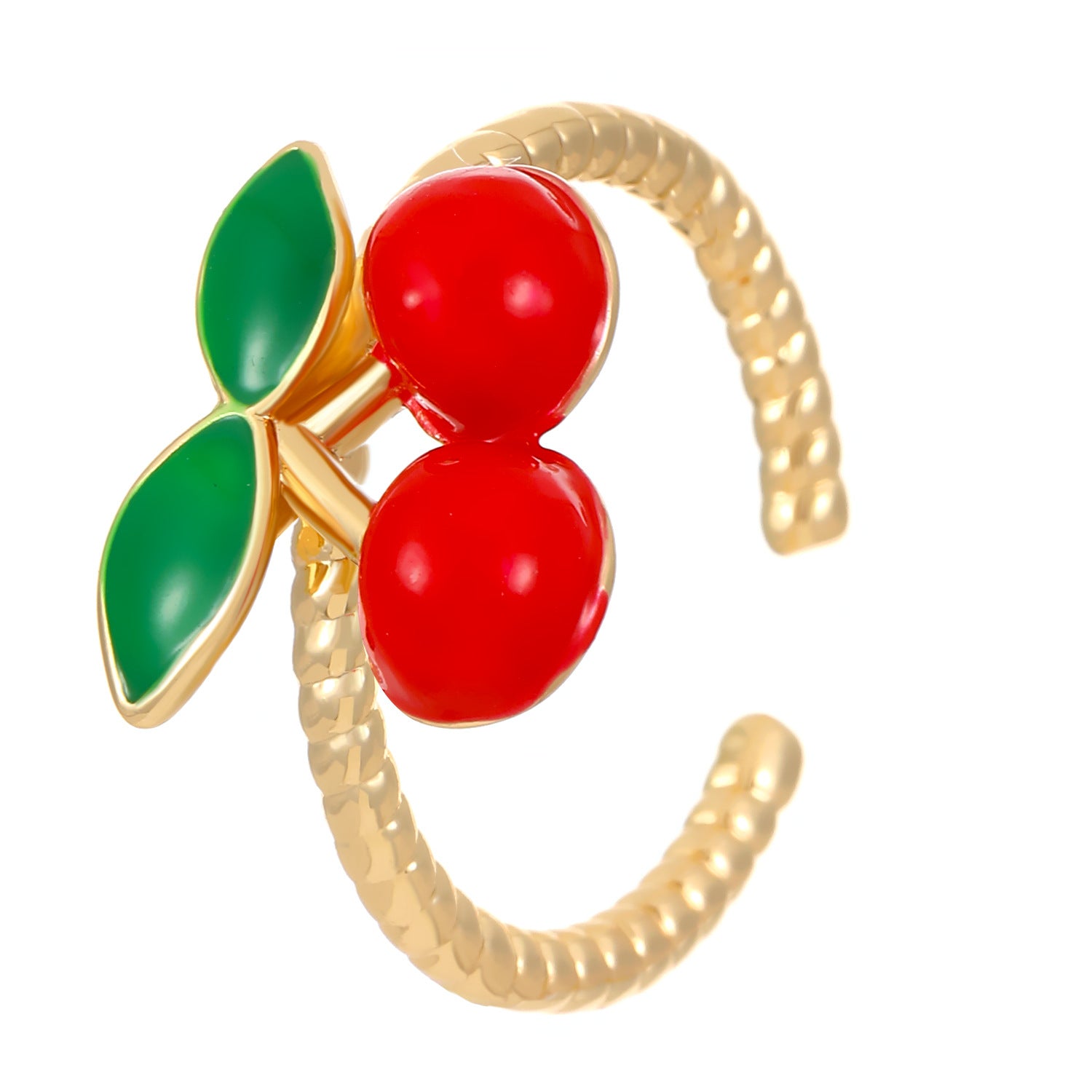 Wholesale Cute  Open Ring Double-layer Micro-inlaid Zircon Ring