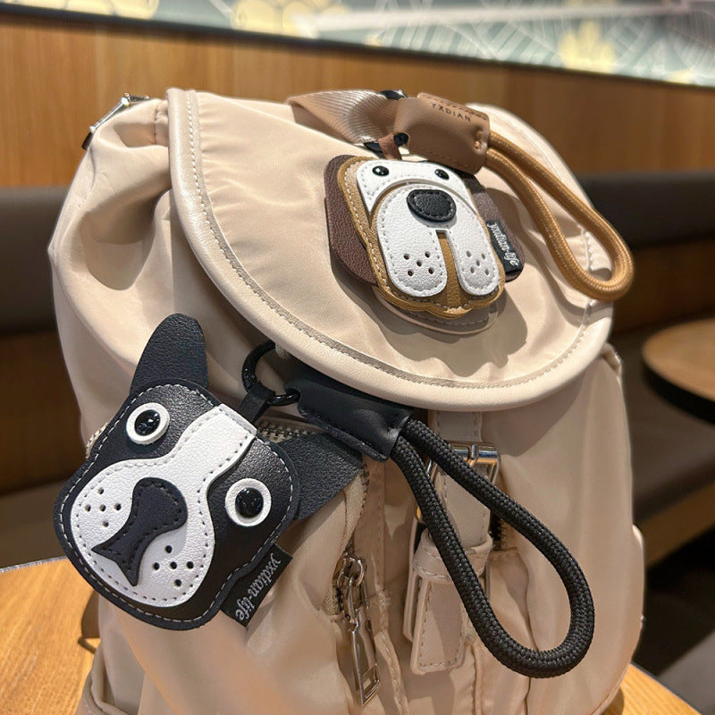Wholesale Cartoon Leather Puppy Keychain Trendy Bag Charm Decorative Accessory For Resale
