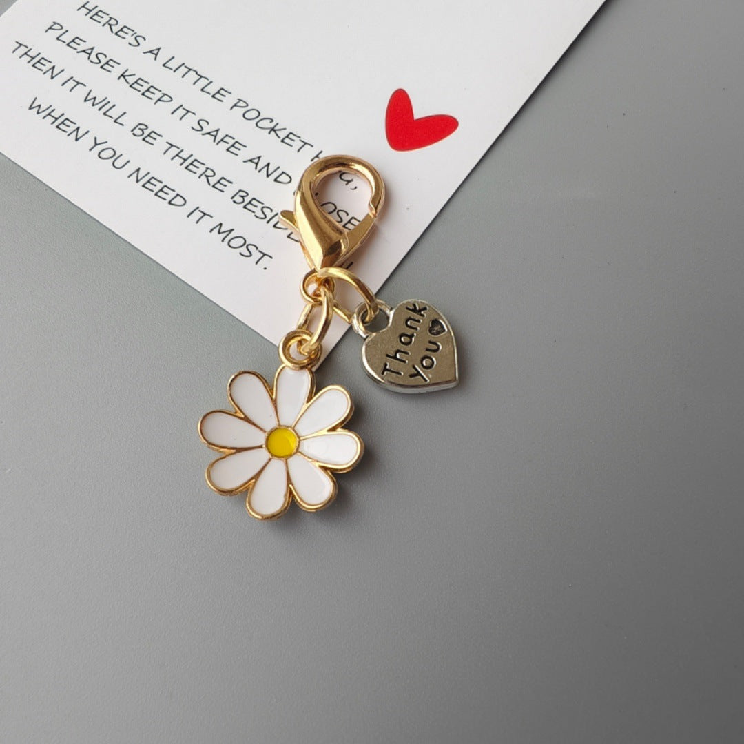 Wholesale Alloy Cartoon Bee Ladybug Keychain Pendant Bag Charm Gift Accessory