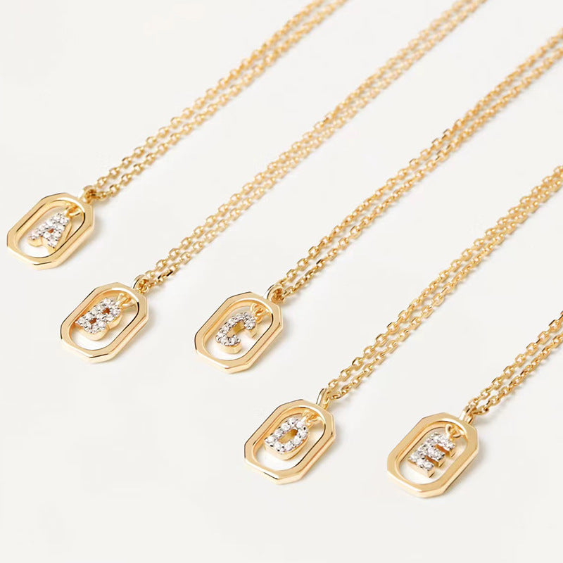 Wholesale Silver MINI Letter Necklace