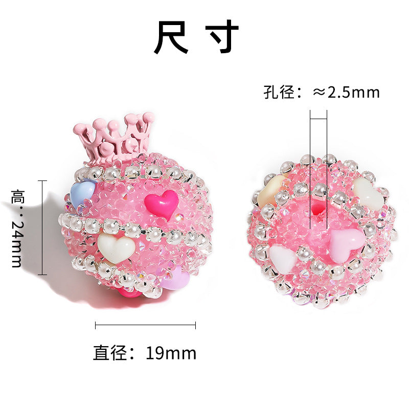 Wholesale 5pcs Crystal Beads with Straight Holes
