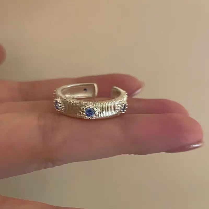 Wholesale Flower Brushed Vintage Rings ACC-RS-Qichuang004