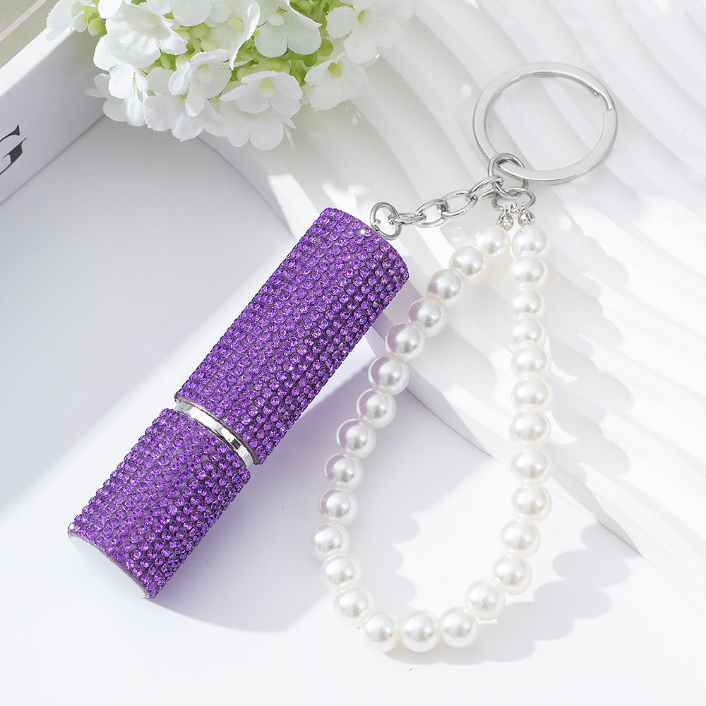 Wholesale  Diamond-Encrusted 5ml Creative  Keychain