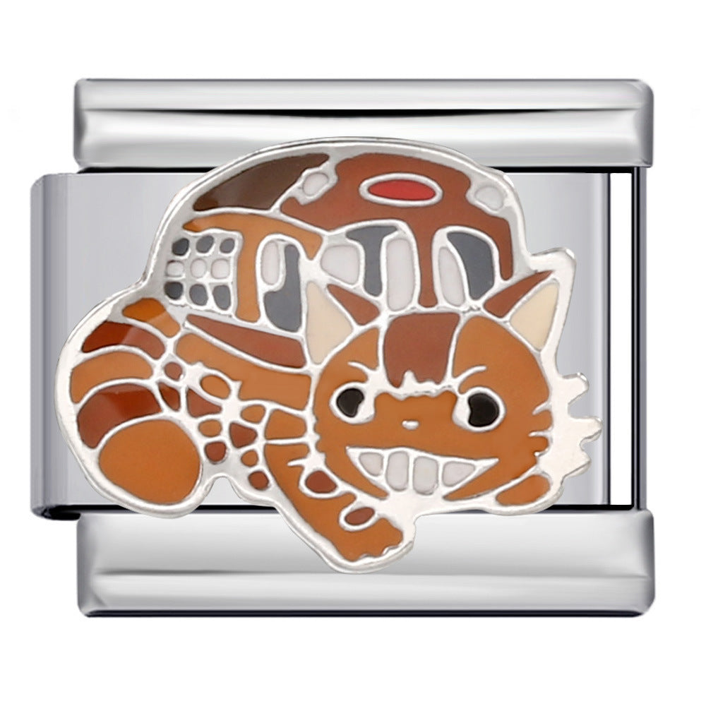 Wholesale 5pcs Italian Charm Bracelet 9mm DIY Splicing Cute Creative Stainless Steel Composable Bracelet