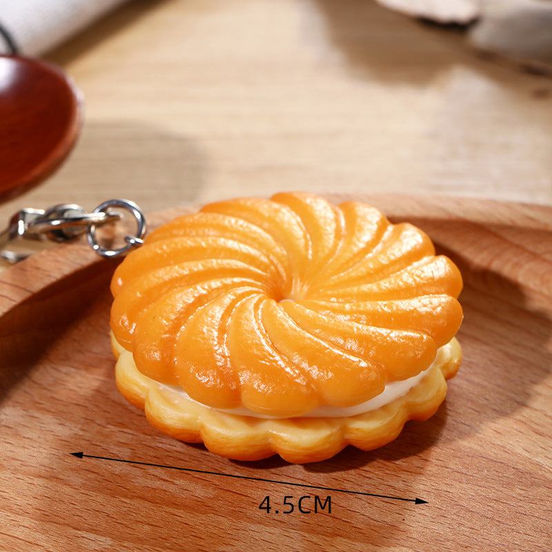 Wholesale Keychain accessories food ornaments keychains